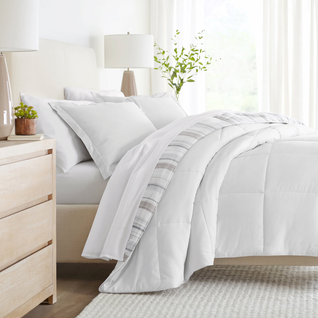 Buy Diamond Stripe Down-Alternative Comforter Set