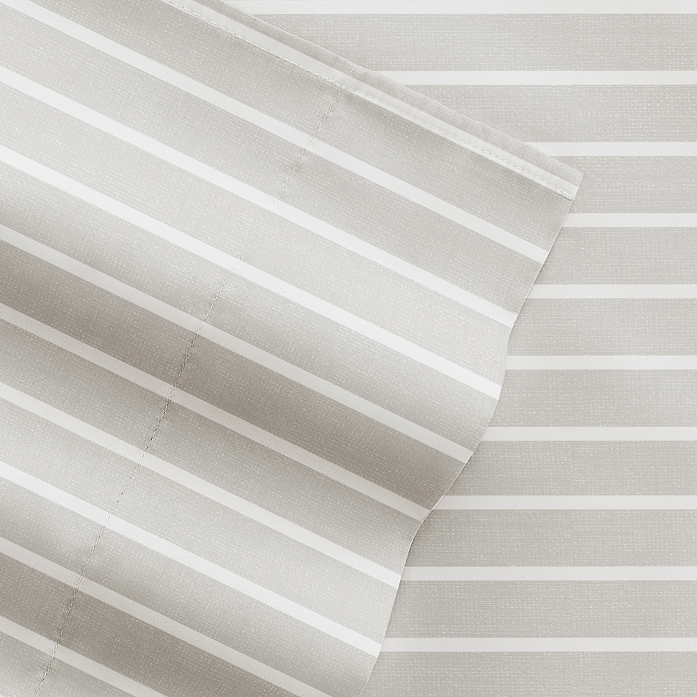 Light Gray - Distressed Awning Stripe