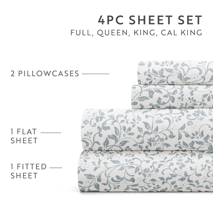 Distressed Vine 4-Piece Pattern Sheet Set - Sale