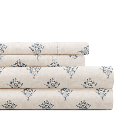 Floral Bouquet 4-Piece Pattern Sheet Set