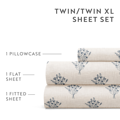 Floral Bouquet 4-Piece Pattern Sheet Set