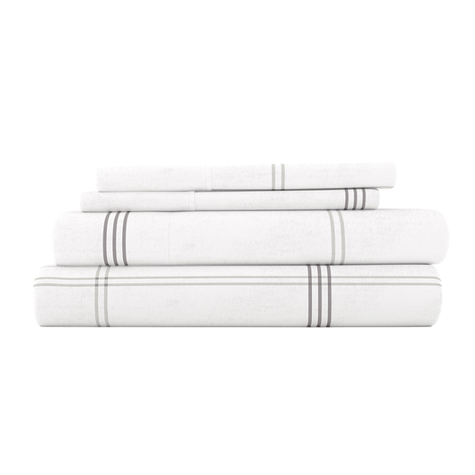 Checkered 4-Piece Flannel Sheet Set