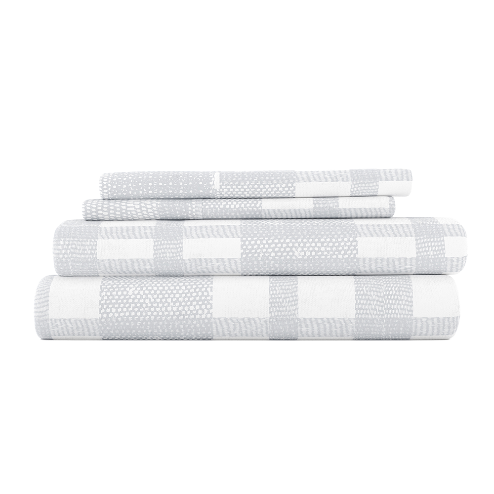 Woven 4-Piece Flannel Sheet Set