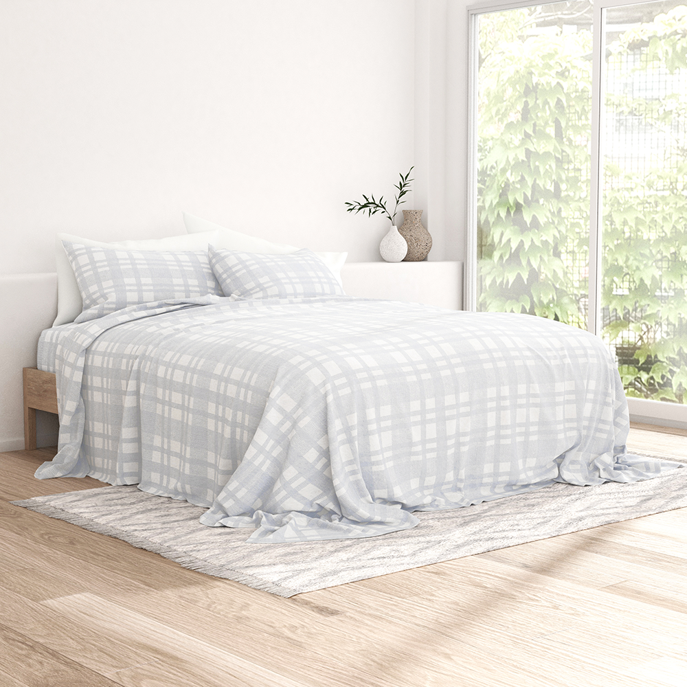 Woven 4-Piece Flannel Sheet Set