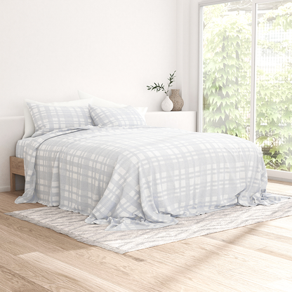 Woven 4-Piece Flannel Sheet Set