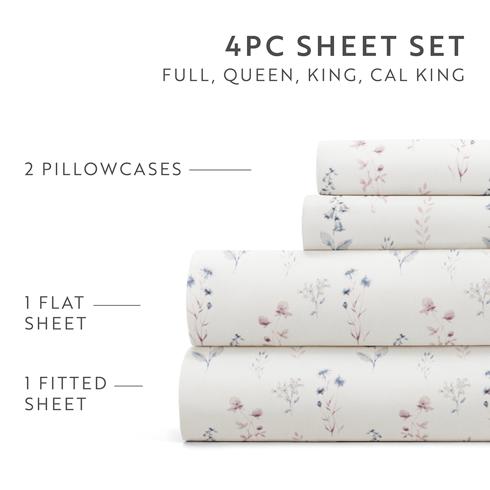 Painted Meadow 4-Piece Pattern Sheet Set - Sale