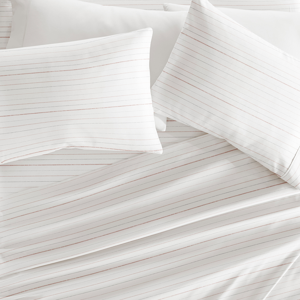 Soft Stitch Stripe 4-Piece Pattern Sheet Set