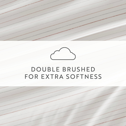 Soft Stitch Stripe 4-Piece Pattern Sheet Set