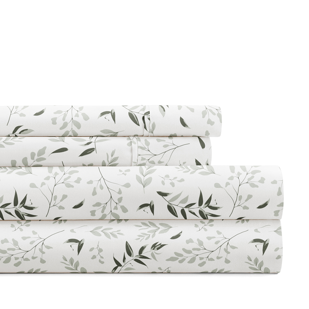 Tossed Foliage 4-Piece Pattern Sheet Set