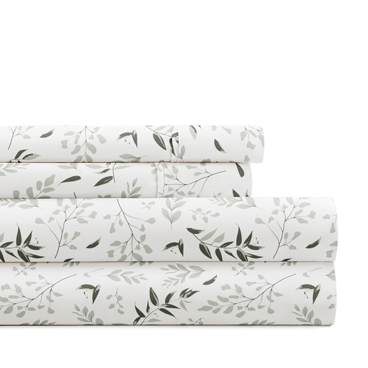 Tossed Foliage 4-Piece Pattern Sheet Set - Sale