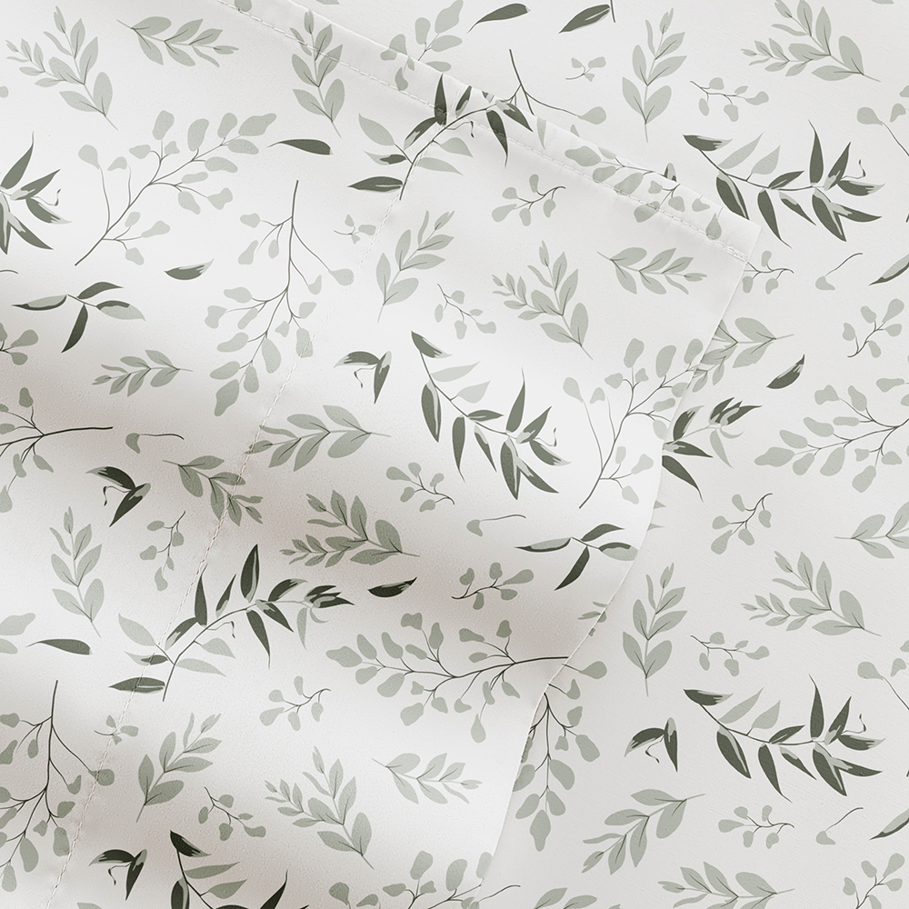 Tossed Foliage 4-Piece Pattern Sheet Set