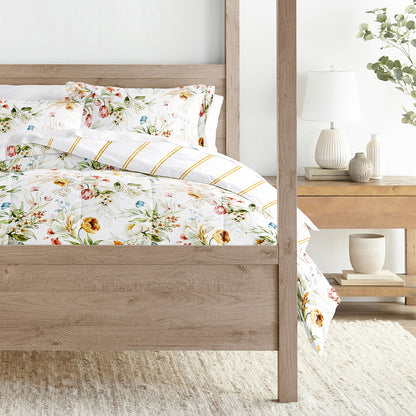 Chintz Floral Reversible Down-Alternative Comforter Set