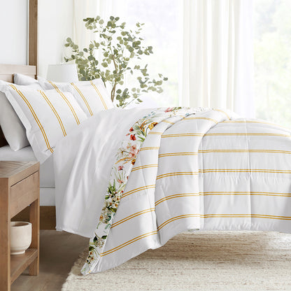 Chintz Floral Reversible Down-Alternative Comforter Set (Sale)