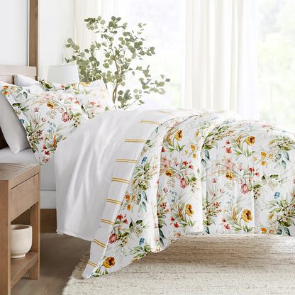 Chintz Floral Reversible Down-Alternative Comforter Set (Sale)