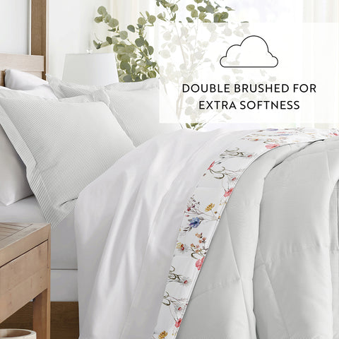 Meadow Floral Reversible Down-Alternative Comforter Set