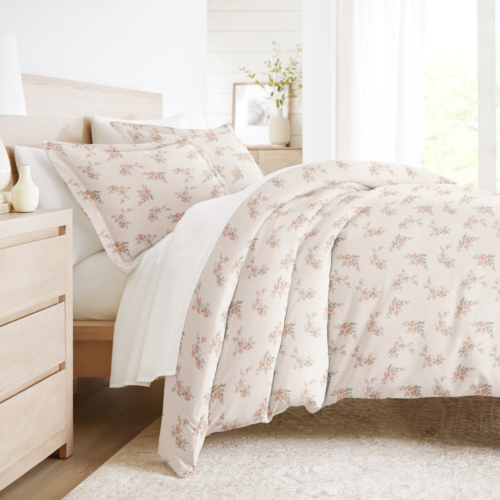 Apricot Pattern 3-Piece Duvet Cover Set