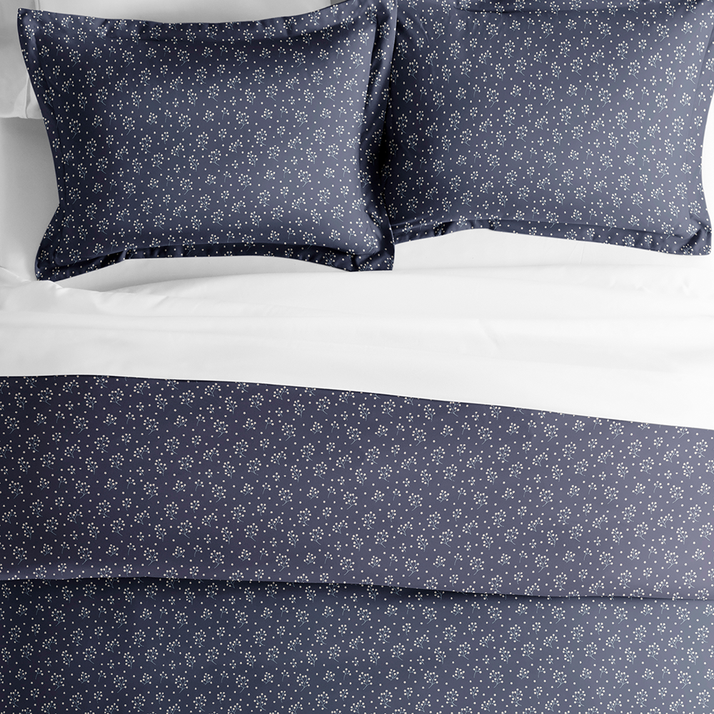 Buy Midnight Blossoms Pattern 3-Piece Duvet Cover Set | LINENS & HUTCH