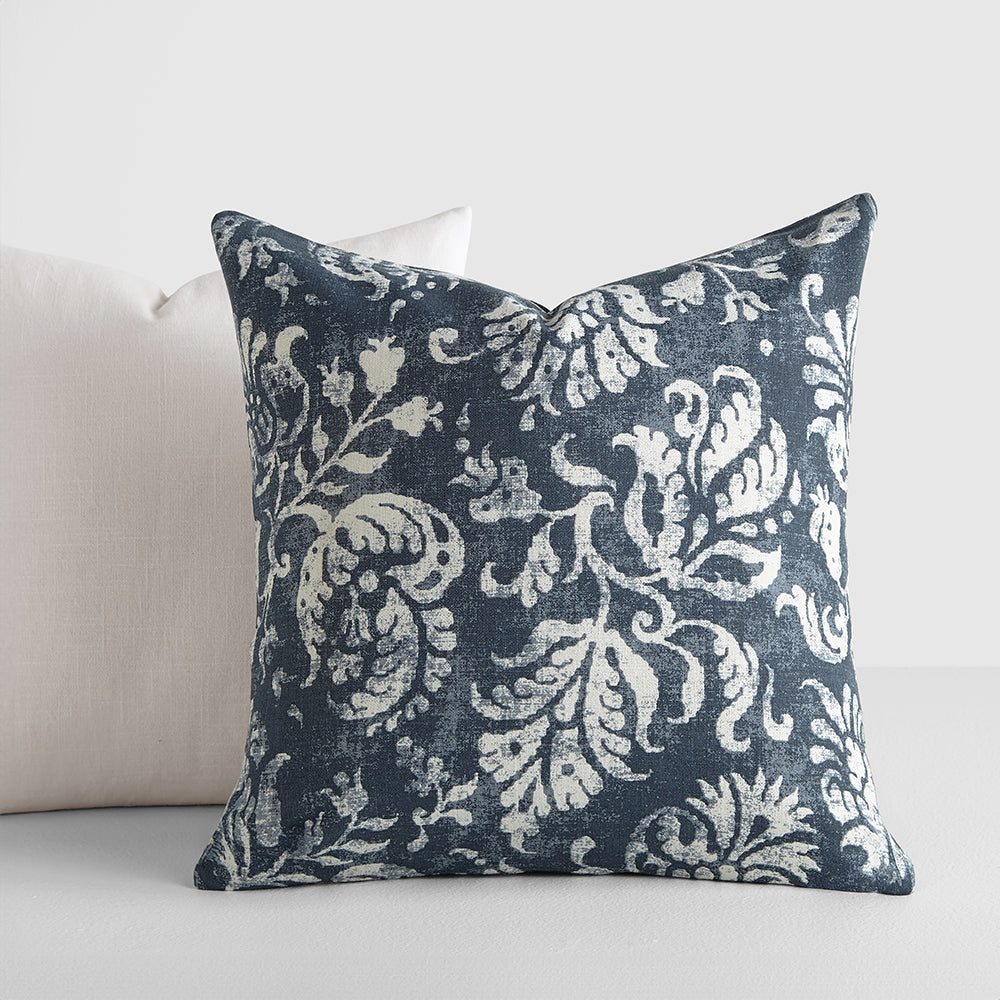 Navy fashion white pillows