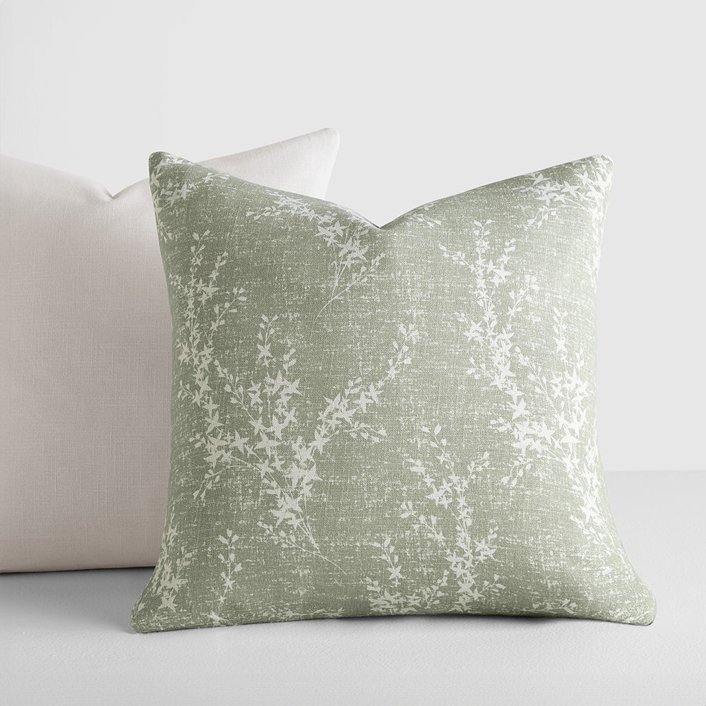 Linens and Hutch 2 Pack Willow Decor Throw Pillows Green Mist