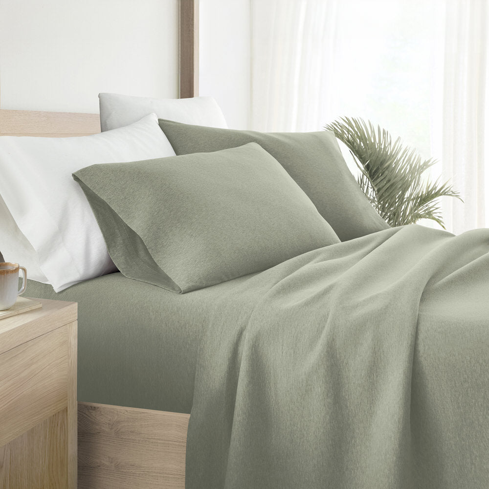 Jersey Knit Cotton Sheet Set - Linens & Hutch