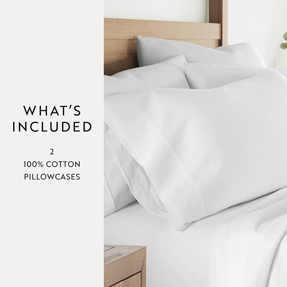 100% Cotton Long-Staple Pillowcase Set