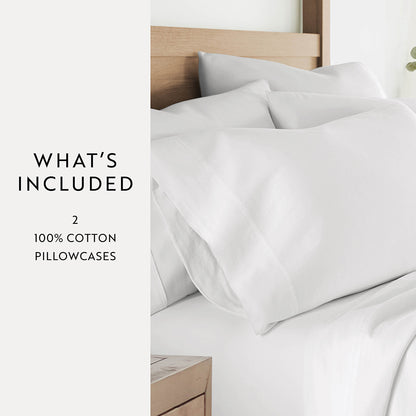 100% Cotton Long-Staple Pillowcase Set