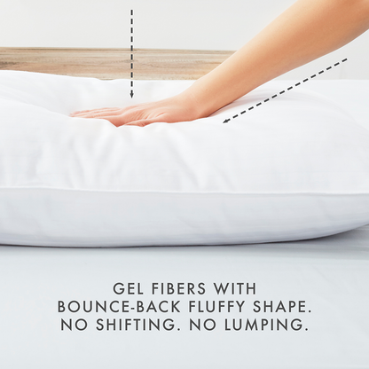 Plush Gel-Fiber Pillow (2-Pack) - 12 Days of Deals