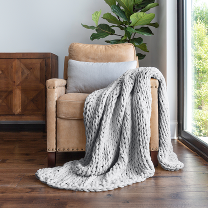 Light grey blanket sale