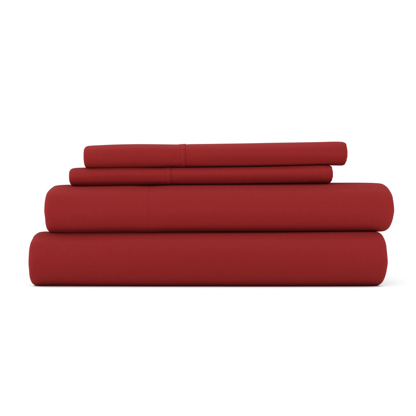 Burgundy, 4-Piece Essential Sheet Set