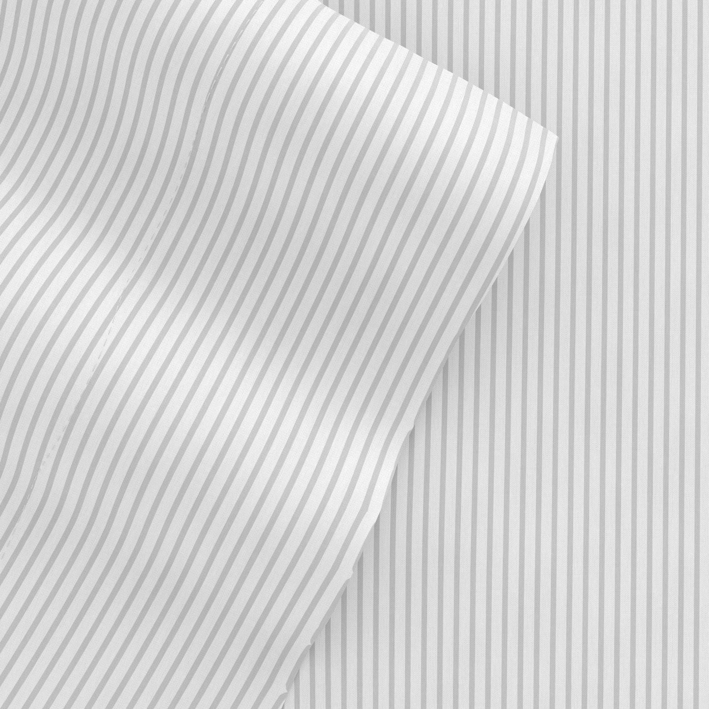 Pinstriped - Light Gray