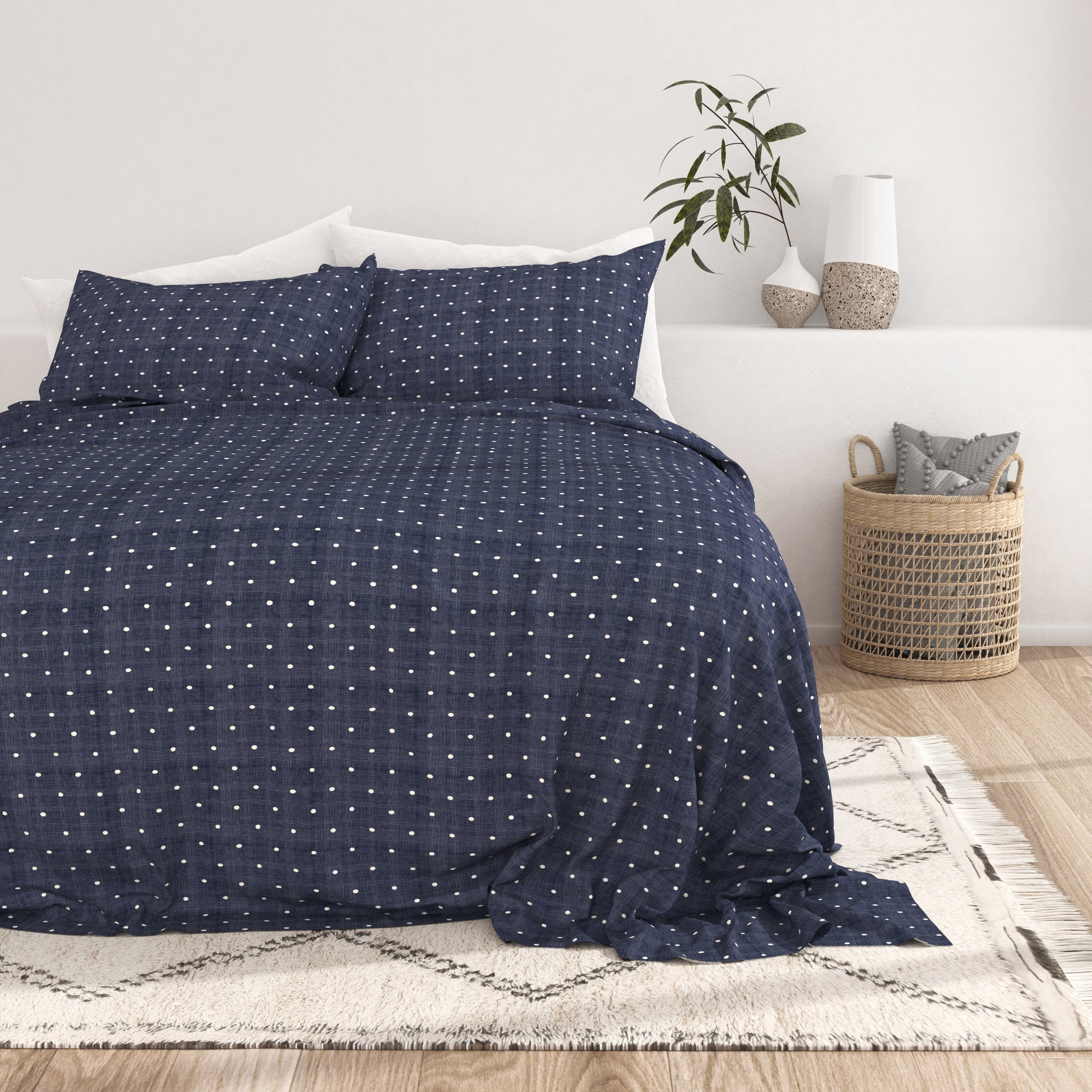 Polkadot - Navy