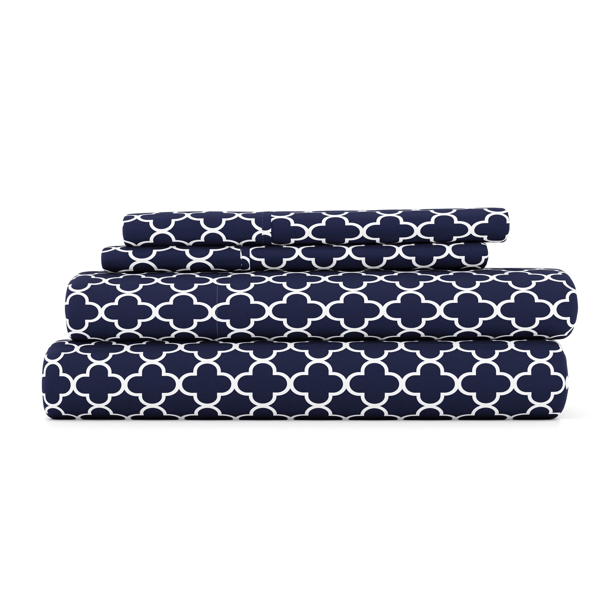 Quatrefoil - Navy