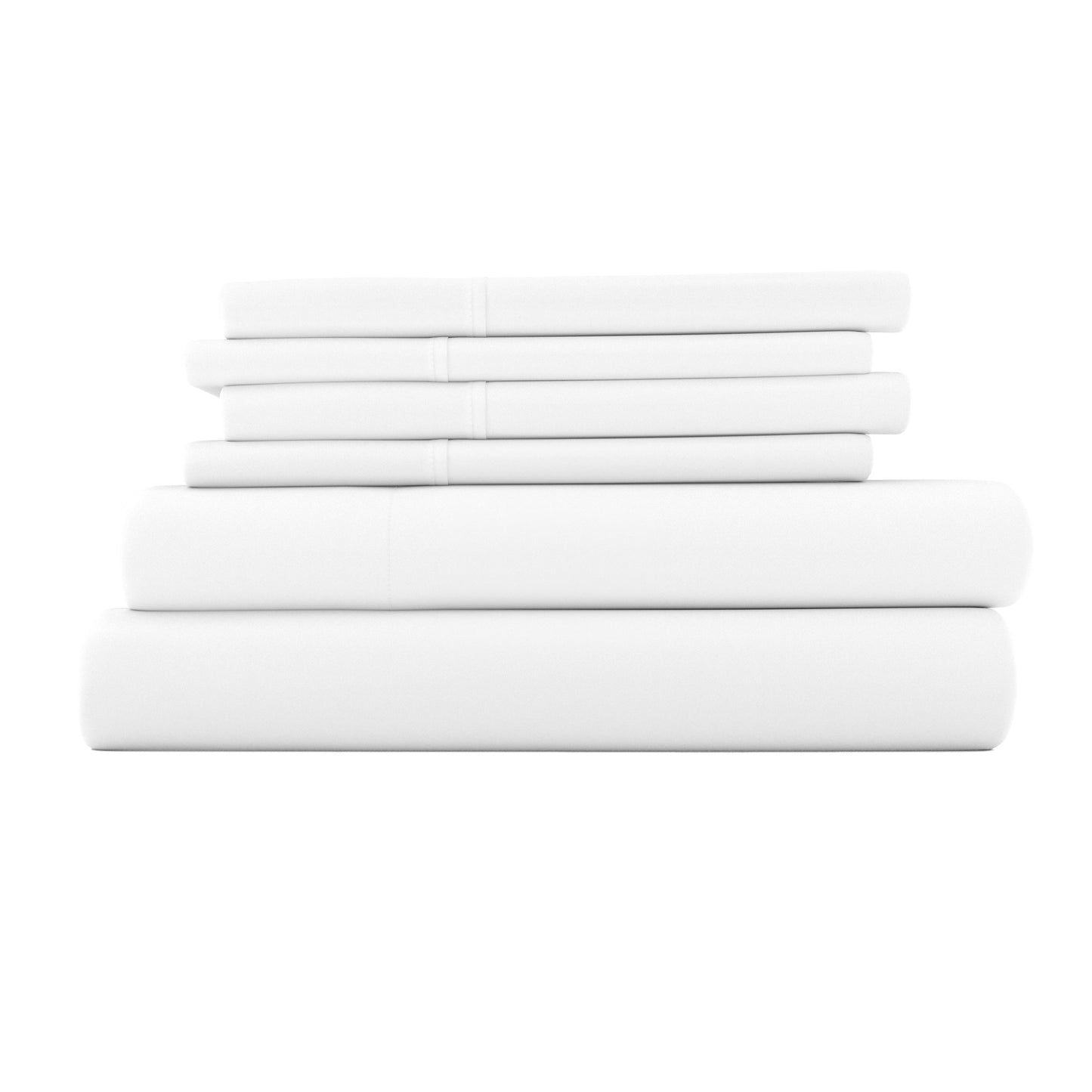 White, 6-Piece Essential Spring Sheet Set