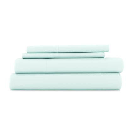 Aqua, 4-Piece Bamboo Sheet Set