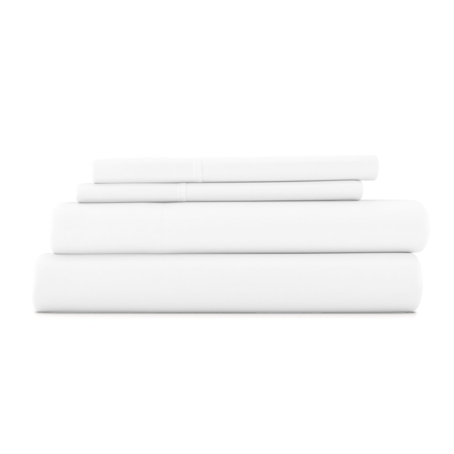 White, 4-Piece Bamboo Sheet Set