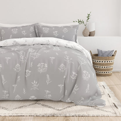 Botany Floral Reversible - Light Gray