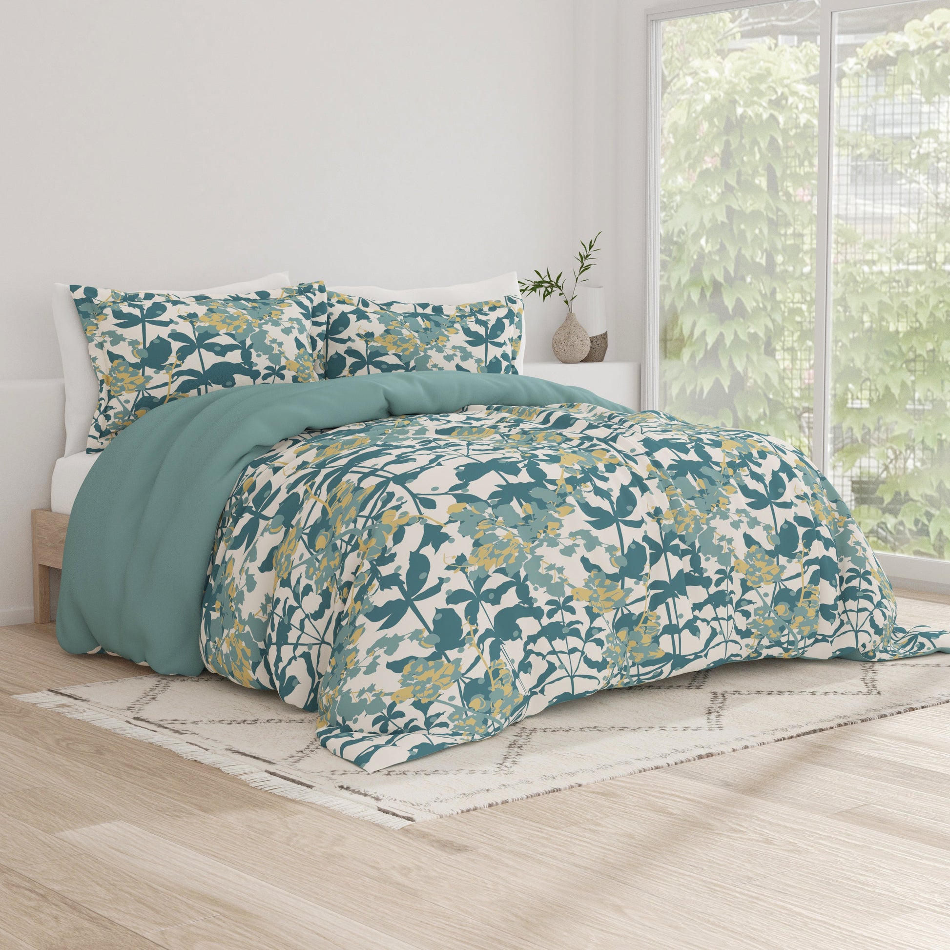 Boho Flower Reversible- Teal