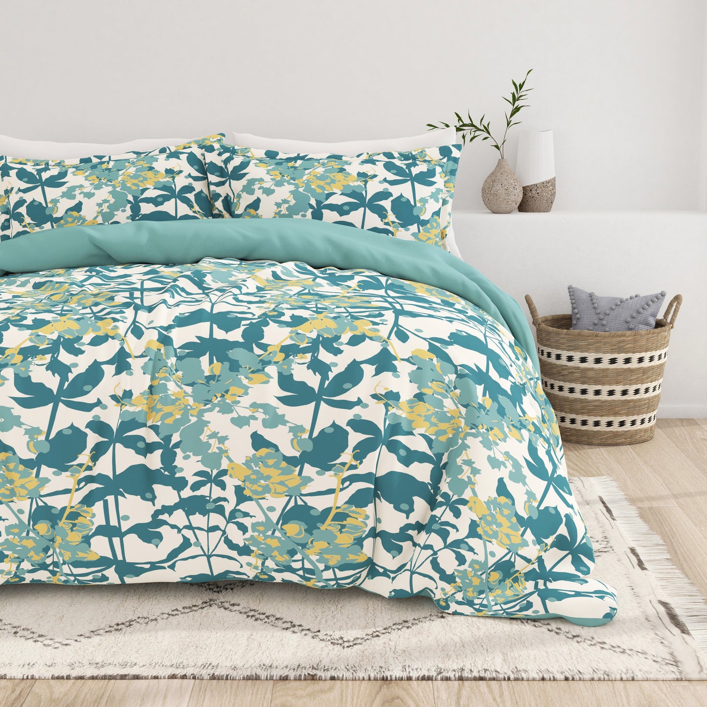 Boho Flower Reversible- Teal