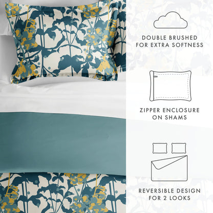 Boho Flower Reversible- Teal