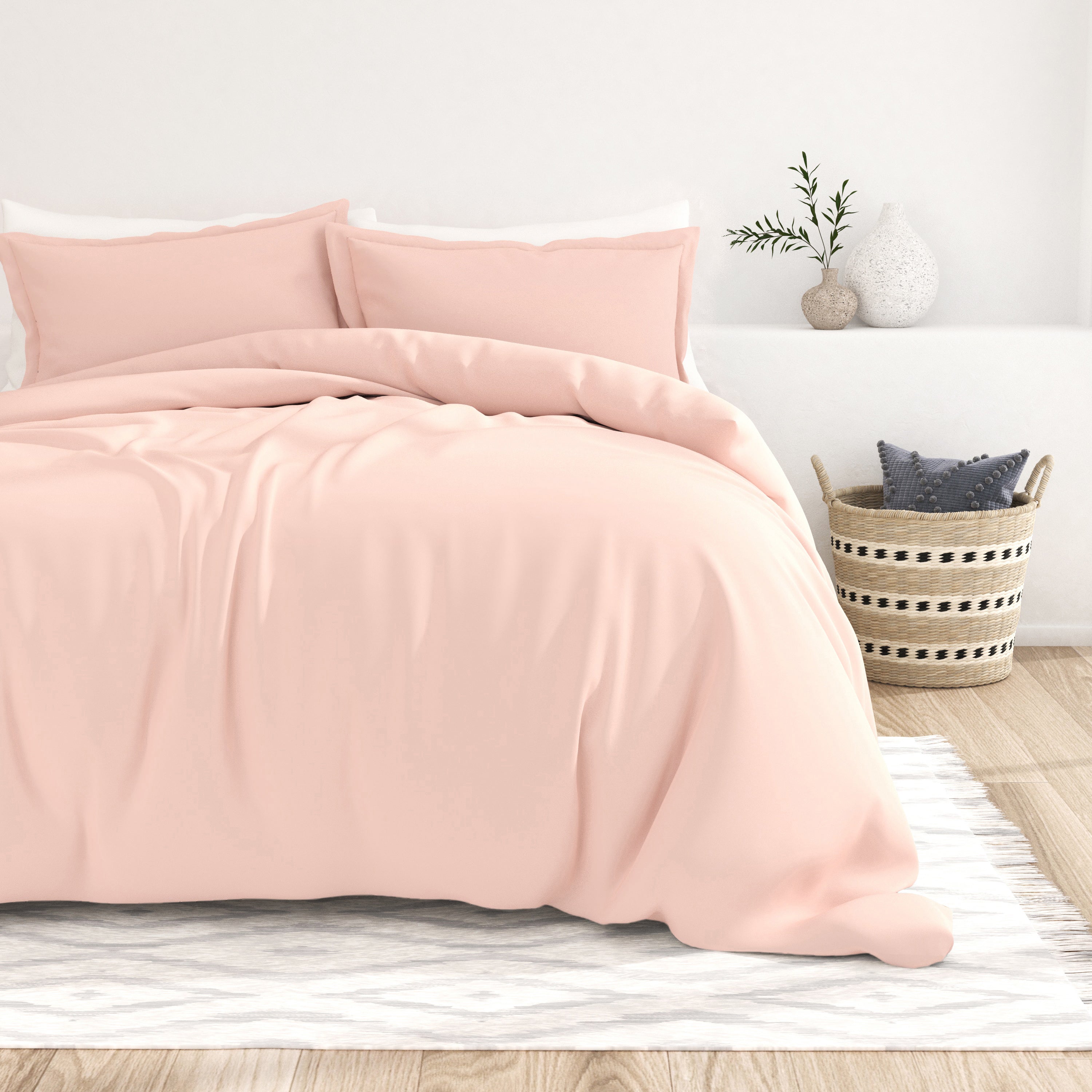 Charter Club Sleep Luxe Petal 800 Thread Ombre Cotton 3-Pc. good Duvet Set, Blush