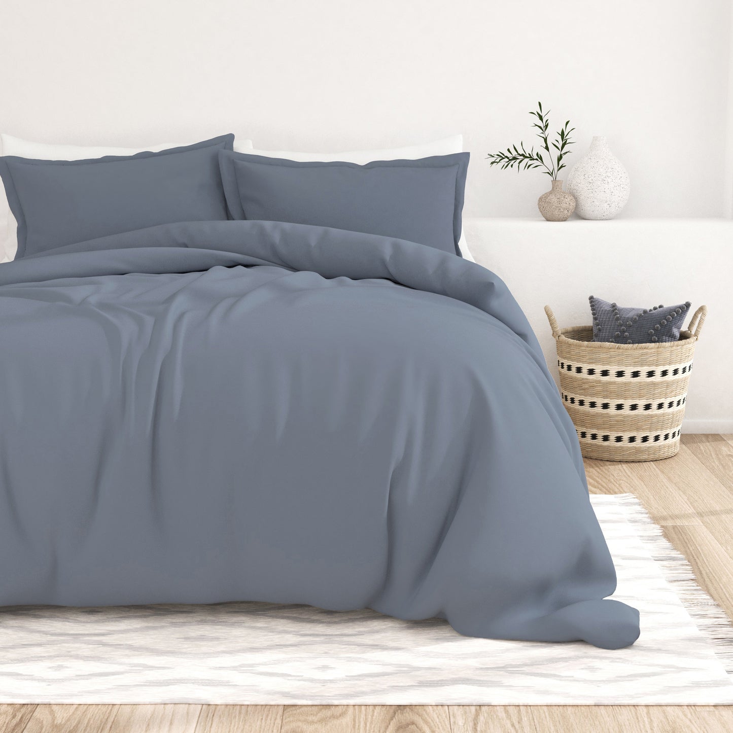 Stone, 3-Piece Essential Duvet Cover Set