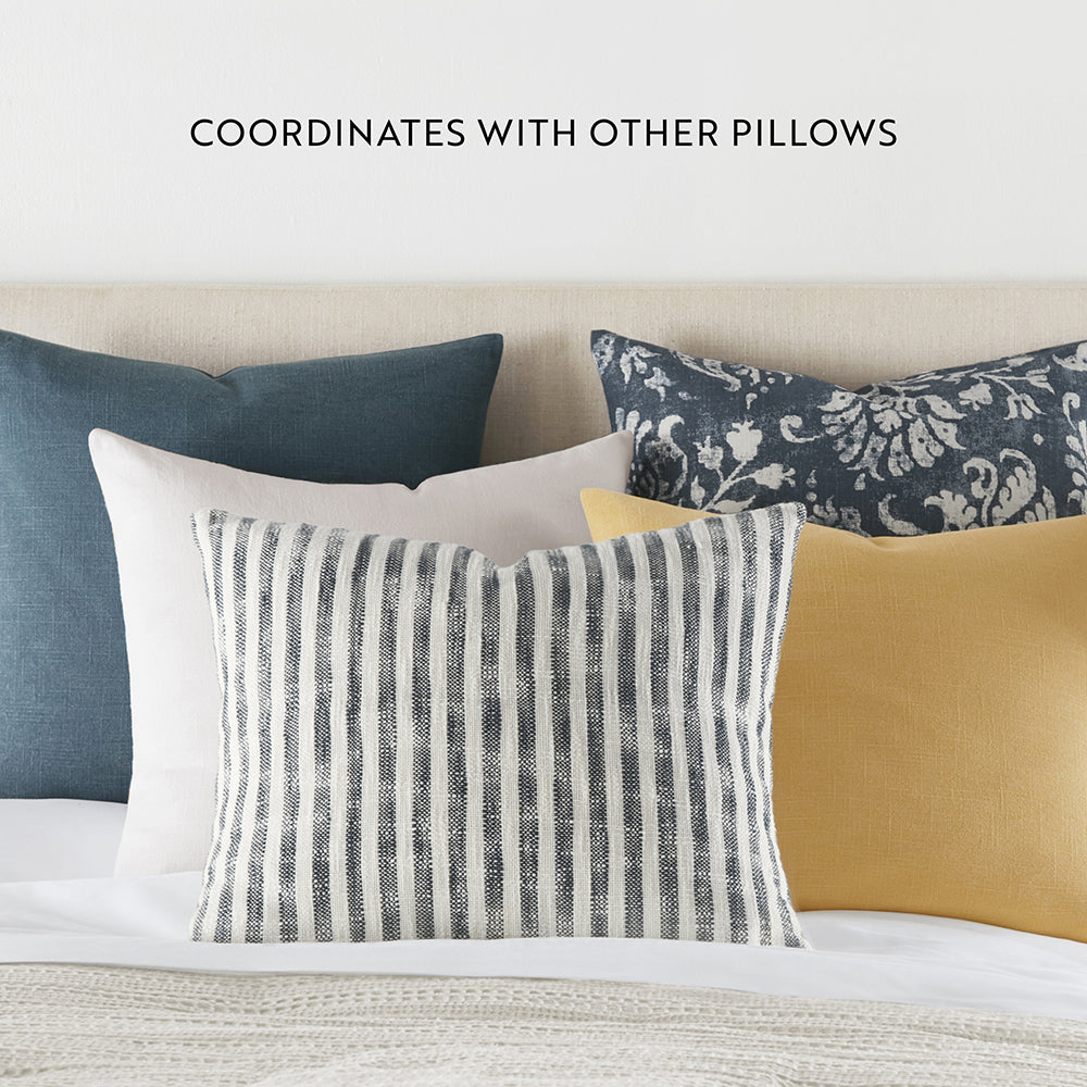 Navy and clearance mustard pillows