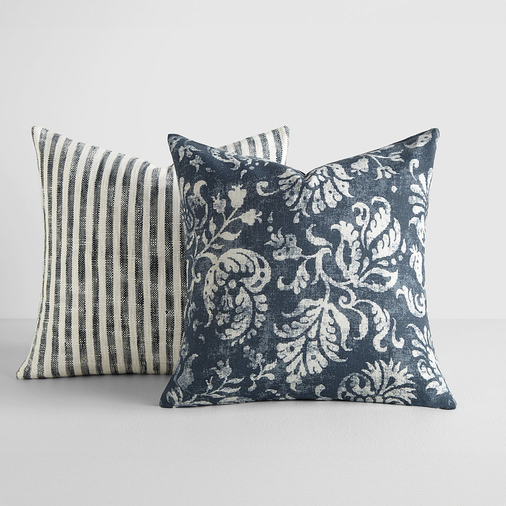 Navy and white online decorative pillows