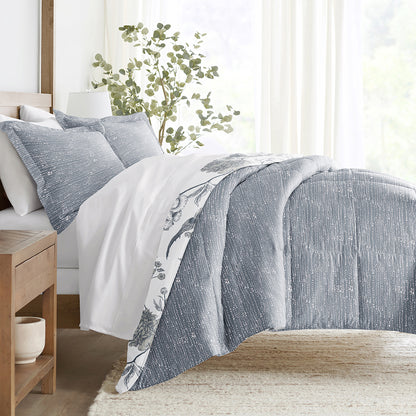 Molly Botanicals Reversible Down-Alternative Comforter Set