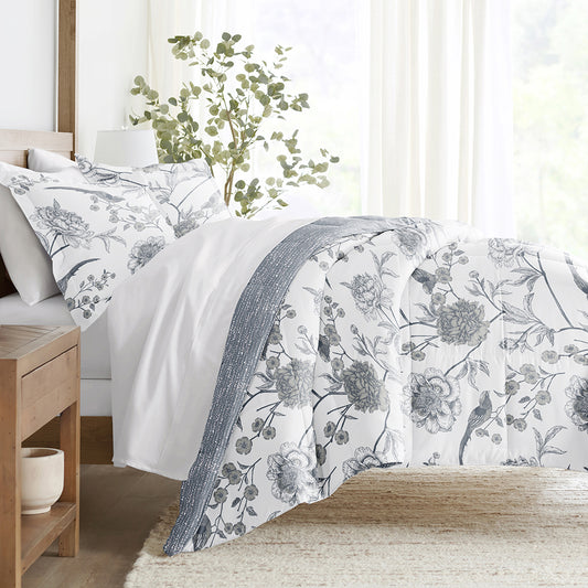 Molly Botanicals Reversible Down-Alternative Comforter Set