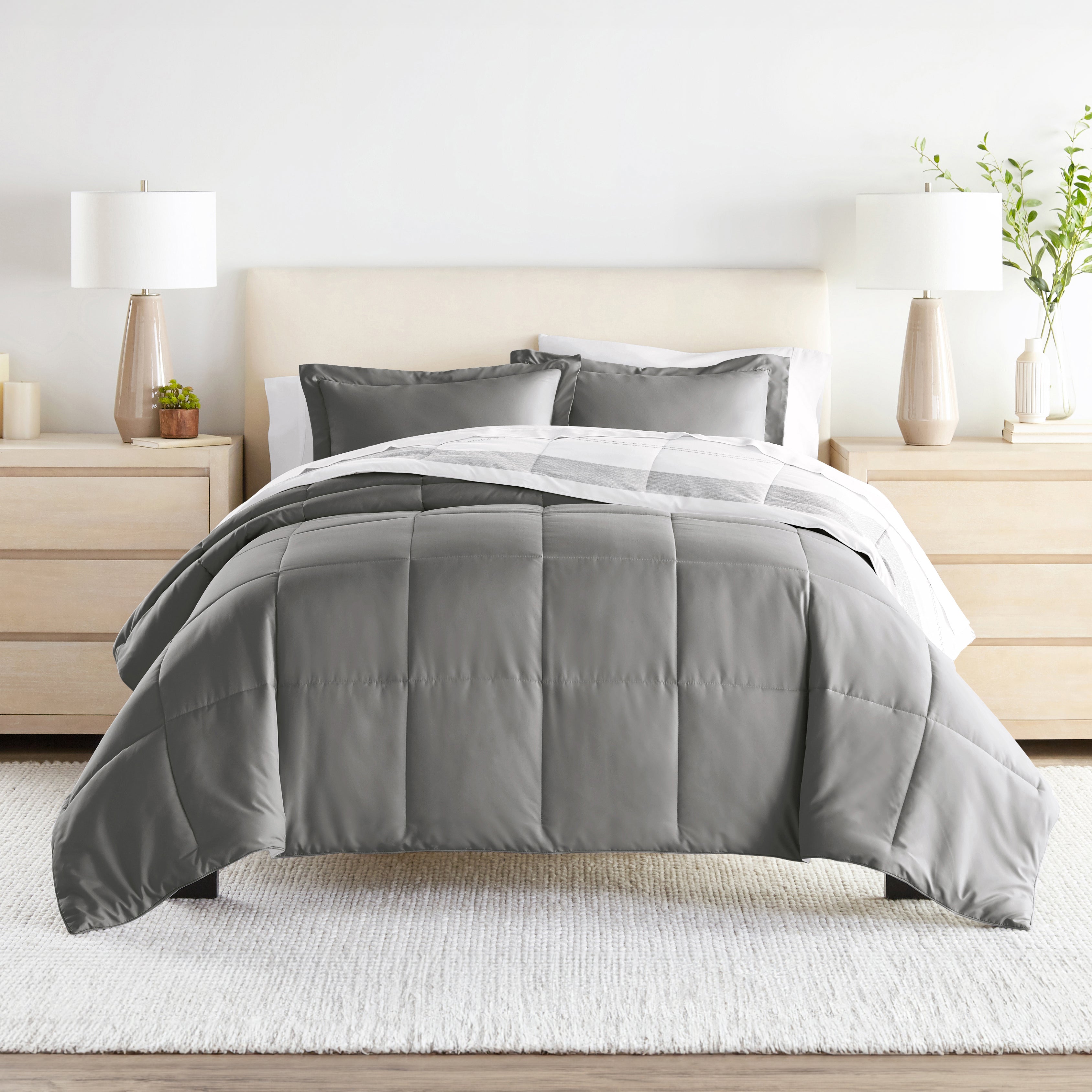 Gray comforter outlet set target