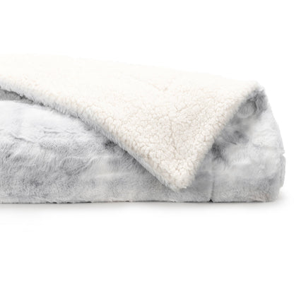 Faux Fur Tie Dye Throw Blanket - Sale