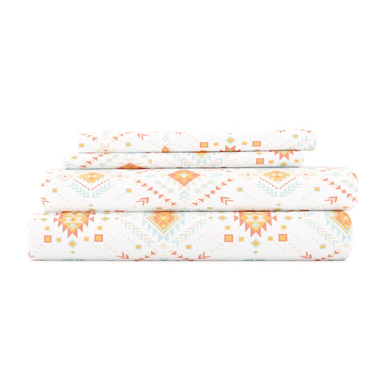 Aztec Dreams Pattern 4-Piece Sheet Set - Sale