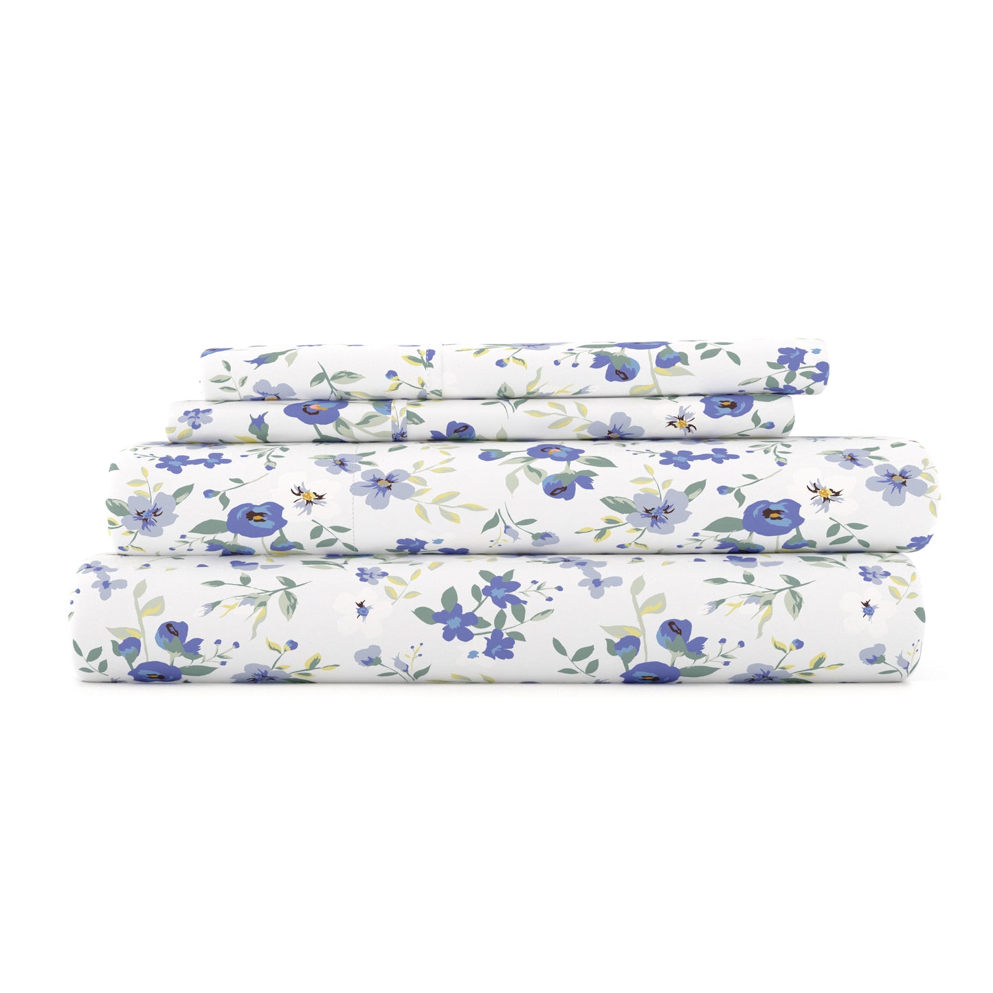 Blossoms Pattern 4-Piece Sheet Set