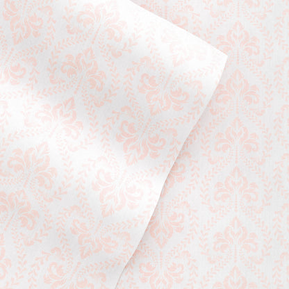 Classic in Pink Pattern 4-Piece Sheet Set - Sale